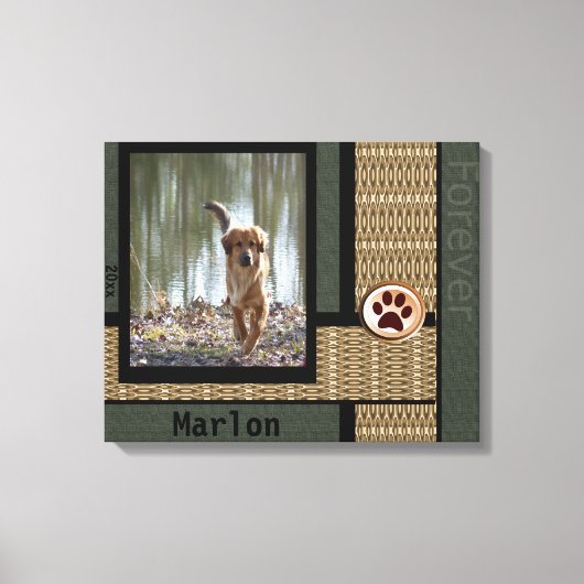 Toile Photo Personnaliser chien (Recto)