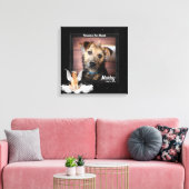 Toile Photo Pet Memorial avec chien d'or (Insitu(Salon))