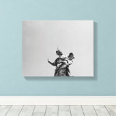Toile Photo simple et moderne de mouette sur la statue (Insitu (Plancher de Bois))