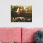 Toile Photo simple moderne Mariage ou anniversaire (Insitu(Salon))