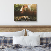 Toile Photo simple moderne Mariage ou anniversaire (Insitu(Chambre))