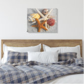Toile photo Tropical Seashell/Starfish Sand blanc (Insitu(Chambre))
