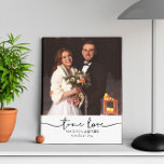 Toile Photo True Love Mariage<br><div class="desc">toile photo mariage pour couple marié ou marié. L'amour véritable est écrit dans la typographie manuscrite et le modèle est mis en place pour que vous puissiez ajouter les noms du couple nouvellement marié et la date du mariage.</div>