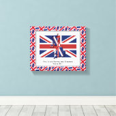 Toile Photo UNION JACK patriotique (Insitu (Plancher de Bois))
