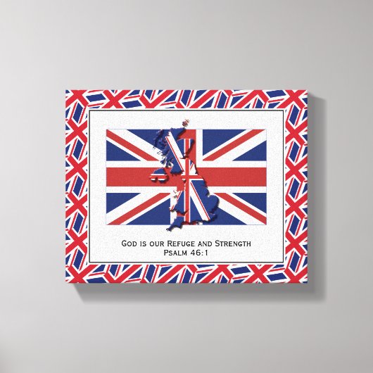 Toile Photo UNION JACK patriotique (Recto)