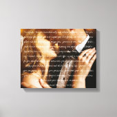 Toile Photo & Vows de mariage personnalisés (Recto)