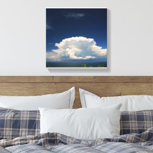 Toile Photo White Puffy Cloud (Insitu(Chambre))