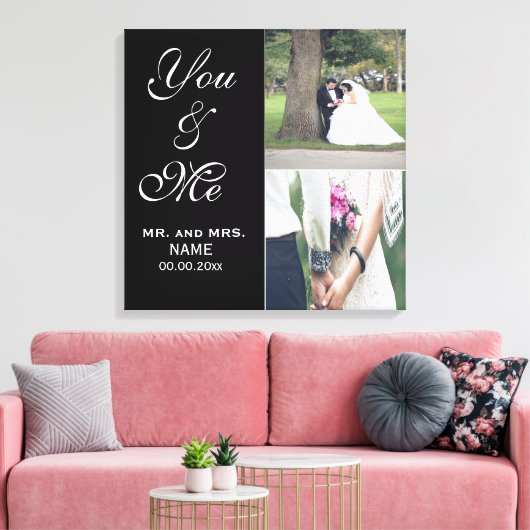 Toile photo You & Me Mariage Imprimer (Insitu(Salon))