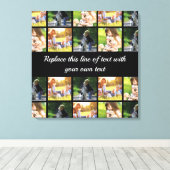 Toile photocollage et texte (Insitu (Plancher de Bois))