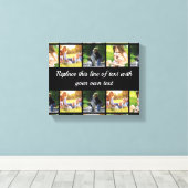 Toile photocollage et texte (Insitu (Plancher de Bois))