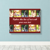 Toile photocollage et texte (Insitu (Plancher de Bois))