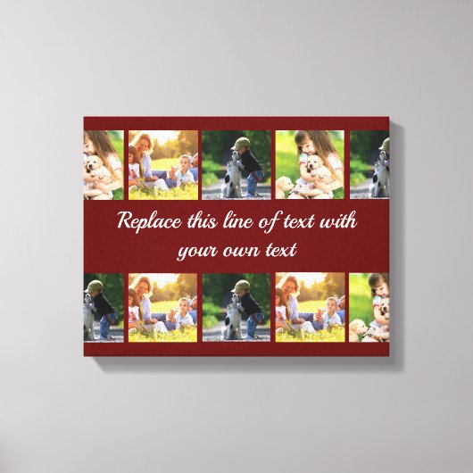 Toile photocollage et texte (Recto)