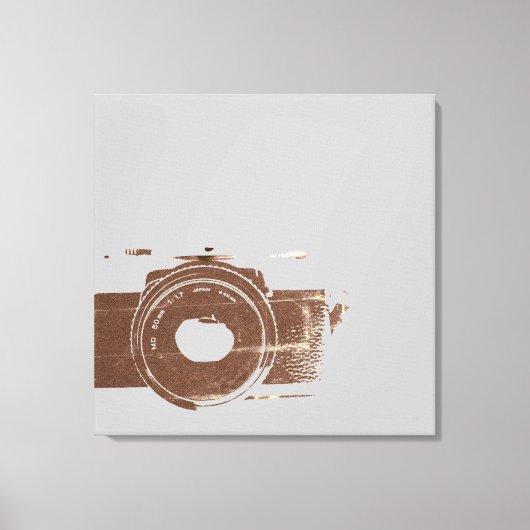 Toile Photographe de caméra vintage (Recto)