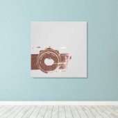 Toile Photographe de caméra vintage (Insitu (Plancher de Bois))