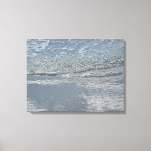 Toile Photographie abstraite de l'eau clapotant sur la p