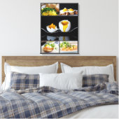 Toile Photographie alimentaire petit déjeuner oeufs diff (Insitu(Chambre))