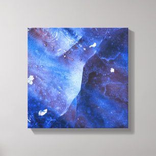 Toile Photographie d'art Abstrait de glace bleue