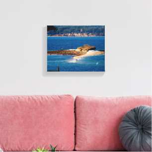 Toile Photographie de Baby Island Whidbey Blue Water