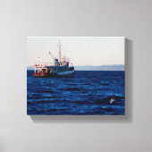 Toile Photographie de baie de Mutiny par gros temps bleu (Recto)