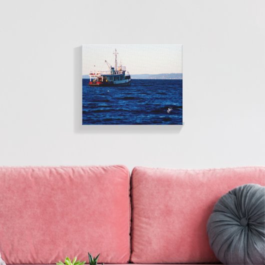 Toile Photographie de baie de Mutiny par gros temps bleu (Insitu(Salon))