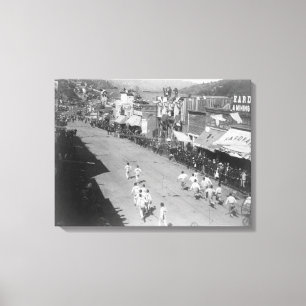 Toile Photographie de course d'équipe de tuyau de