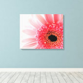 Toile Photographie de gerbera rose frais (Insitu (Plancher de Bois))