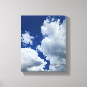 Toile Photographie de ligne de ciel ciel bleu nuage