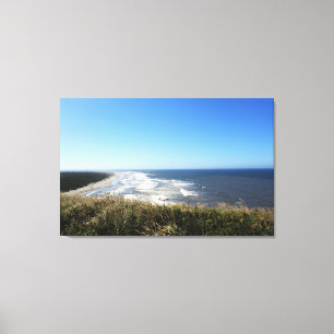 Toile Photographie de paysage de mer, plage, ciel bleu