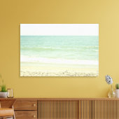 Toile Photographie de plage de Mint Green Pastel (Insitu(Salon))