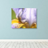 Toile Photographie de Purple Iris Flower (Insitu (Plancher de Bois))