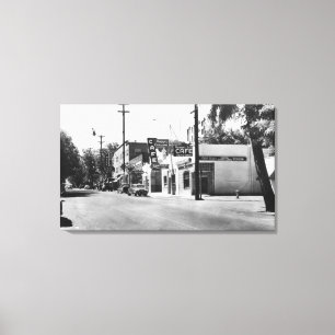 Toile Photographie de vue de rue principale d'Arlington,