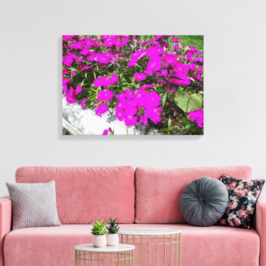 Toile Photographie des fleurs violettes (Insitu(Salon))