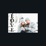 Toile Photographie LOVE Typographie Keepsaké Home Décor<br><div class="desc">L-O-V-E a précisé sur votre photo préférée. Le gardien parfait pour n'importe qui.</div>