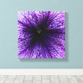 Toile Photographie macro à fleurs violettes (Insitu (Plancher de Bois))