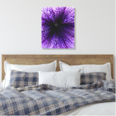 Toile Photographie macro à fleurs violettes (Insitu(Chambre))