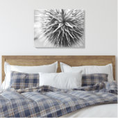 Toile Photographie noir et blanc floral (Insitu(Chambre))