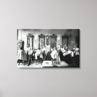 Photographie originale du Barber Shop des années 1