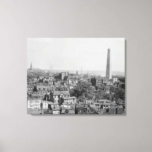 Toile Photographie vintage de Charlestown Massachusetts (Recto)