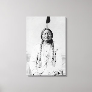 Toile Photographie vintage de Lakota Leader Sitting Bull