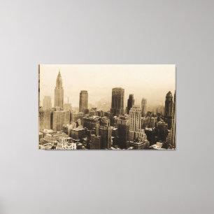 Toile Photographie vintage de New York City Skyline (193