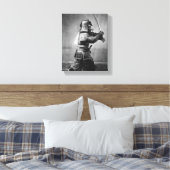 Toile Photographie vintage d'un Samurai c. 1860 (Insitu(Chambre))