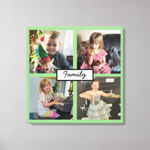 Toile Photos de famille personnalisées