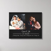 Toile Photos de Maintenant et d'Autrefois Texte Argent A (Recto)