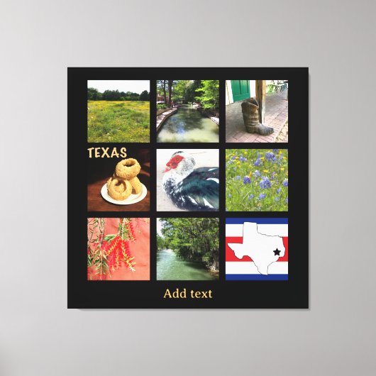 Toile Photos pittoresques du Texas (Recto)