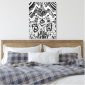 Toile Phrame des nuances foncées (Insitu(Chambre))