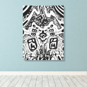 Toile Phrame des nuances foncées (Insitu (Plancher de Bois))