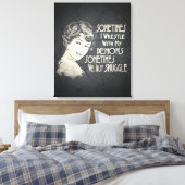 Toile Phrase Sarcastique Femen Mème Parfois Je Lutte (Insitu(Chambre))