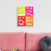 Toile Phrases de motivation typographique - collage (Insitu(Salon))