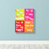 Toile Phrases de motivation typographique - collage (Insitu (Plancher de Bois))