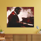 Toile Pianiste de bar de nuit (Insitu(Salon))
